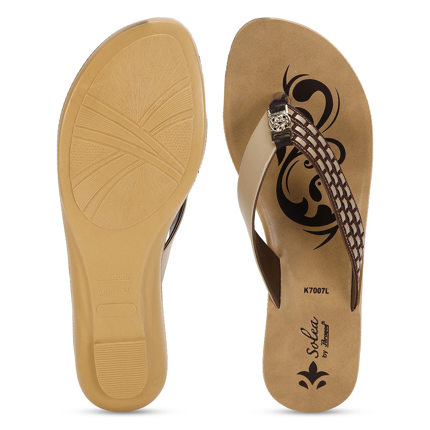 Paragon  PUK7007L Women Sandals | Casual &amp; Formal Sandals | Stylish, Comfortable &amp; Durable | For Daily &amp; Occasion Wear