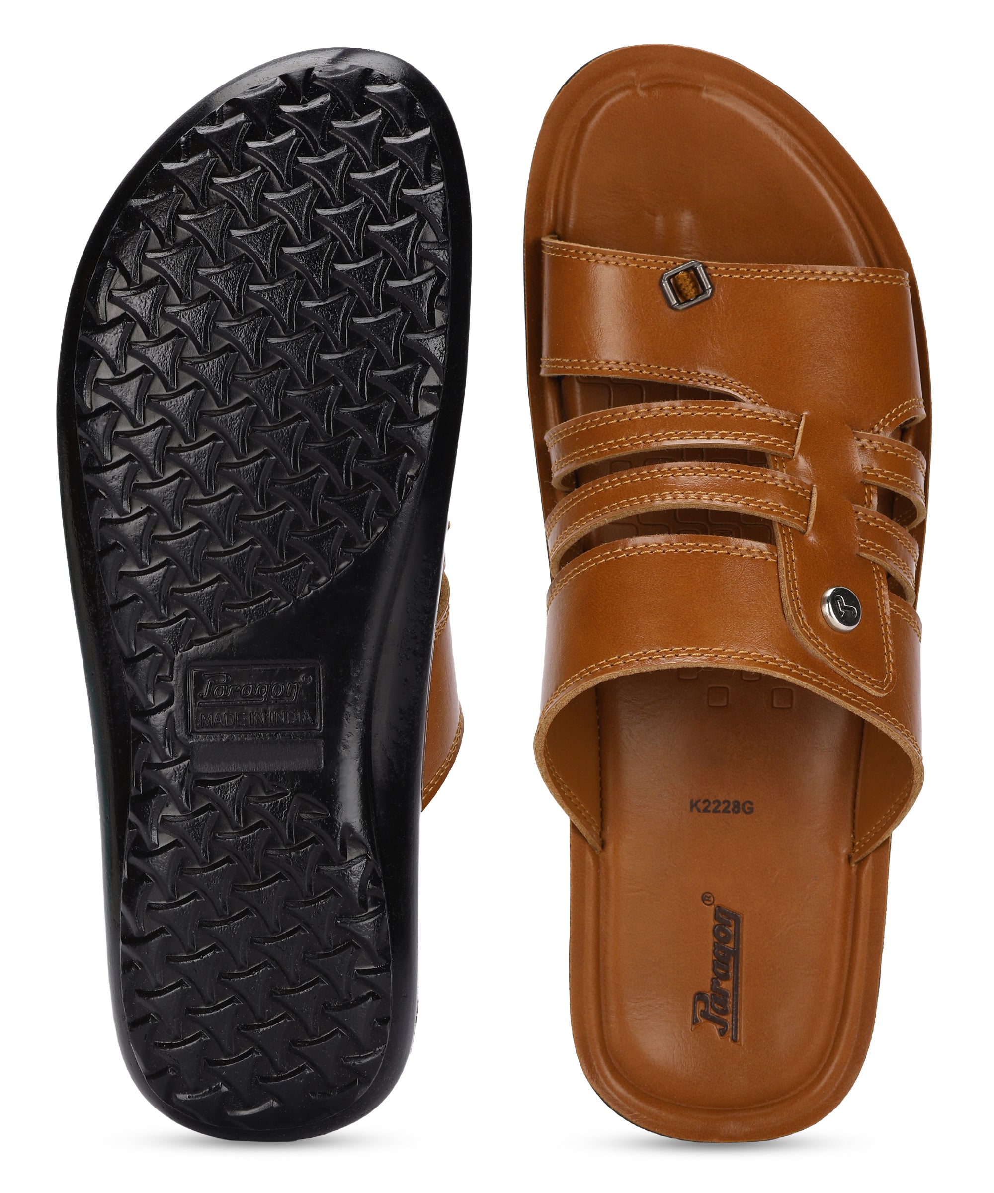 Aqualite Red Grey Men Leather Sandal - Get Best Price from Manufacturers &  Suppliers in India