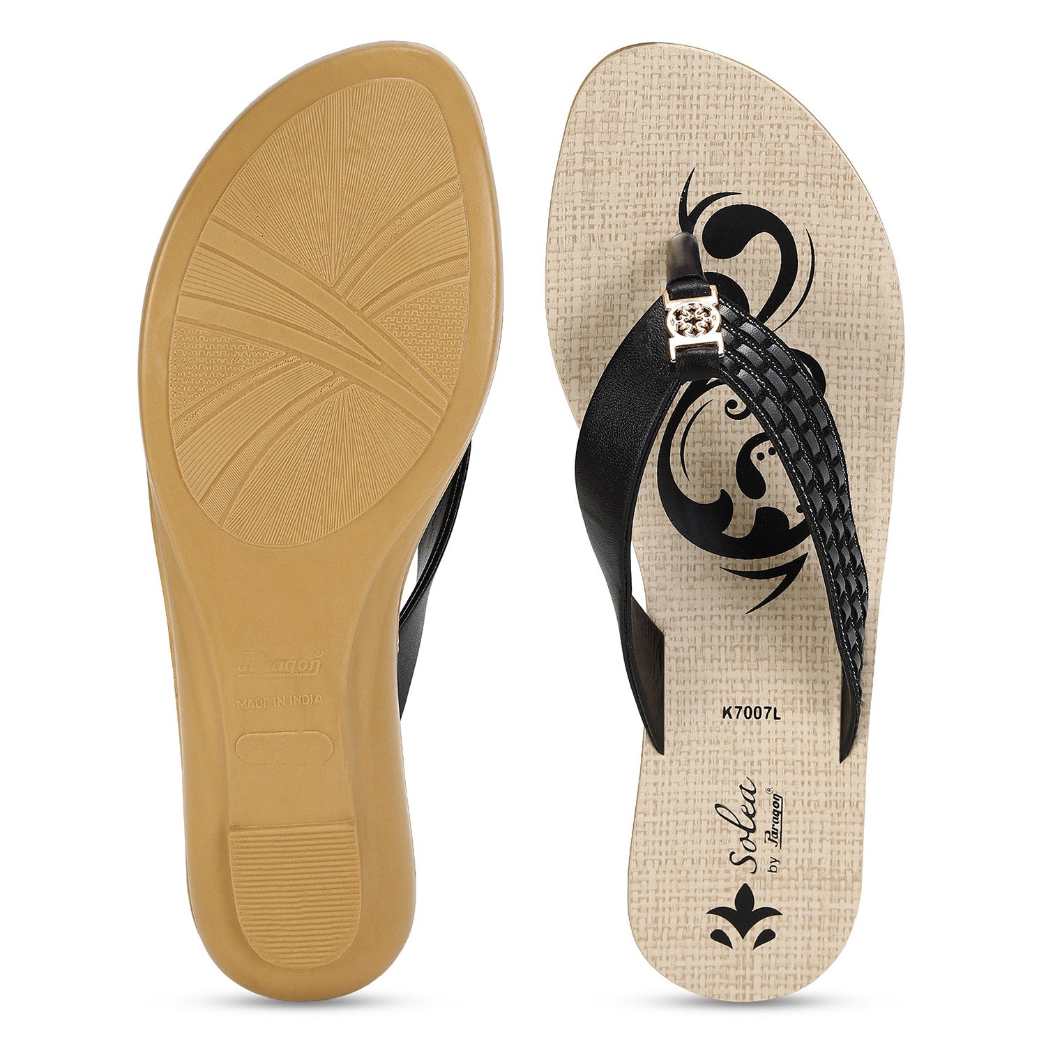 Paragon  PUK7007L Women Sandals | Casual &amp; Formal Sandals | Stylish, Comfortable &amp; Durable | For Daily &amp; Occasion Wear