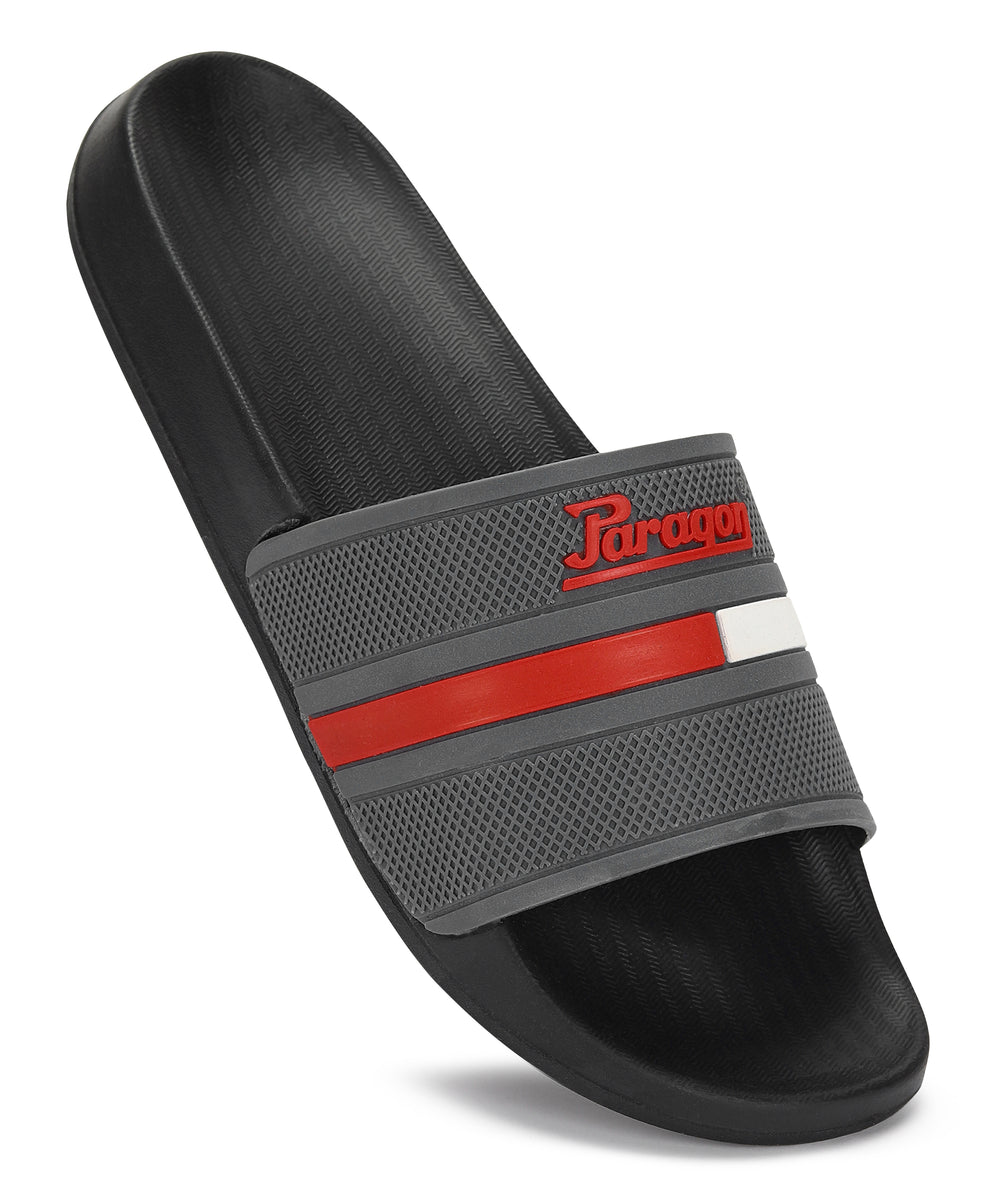 Paragon EVK10917G Men Casual Sliders | Stylish Trendy Lightweight Slides | Casual &amp; Comfortable Slippers | Everyday Use