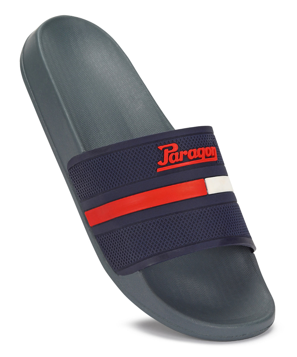 Paragon EVK10917G Men Casual Sliders | Stylish Trendy Lightweight Slides | Casual &amp; Comfortable Slippers | Everyday Use