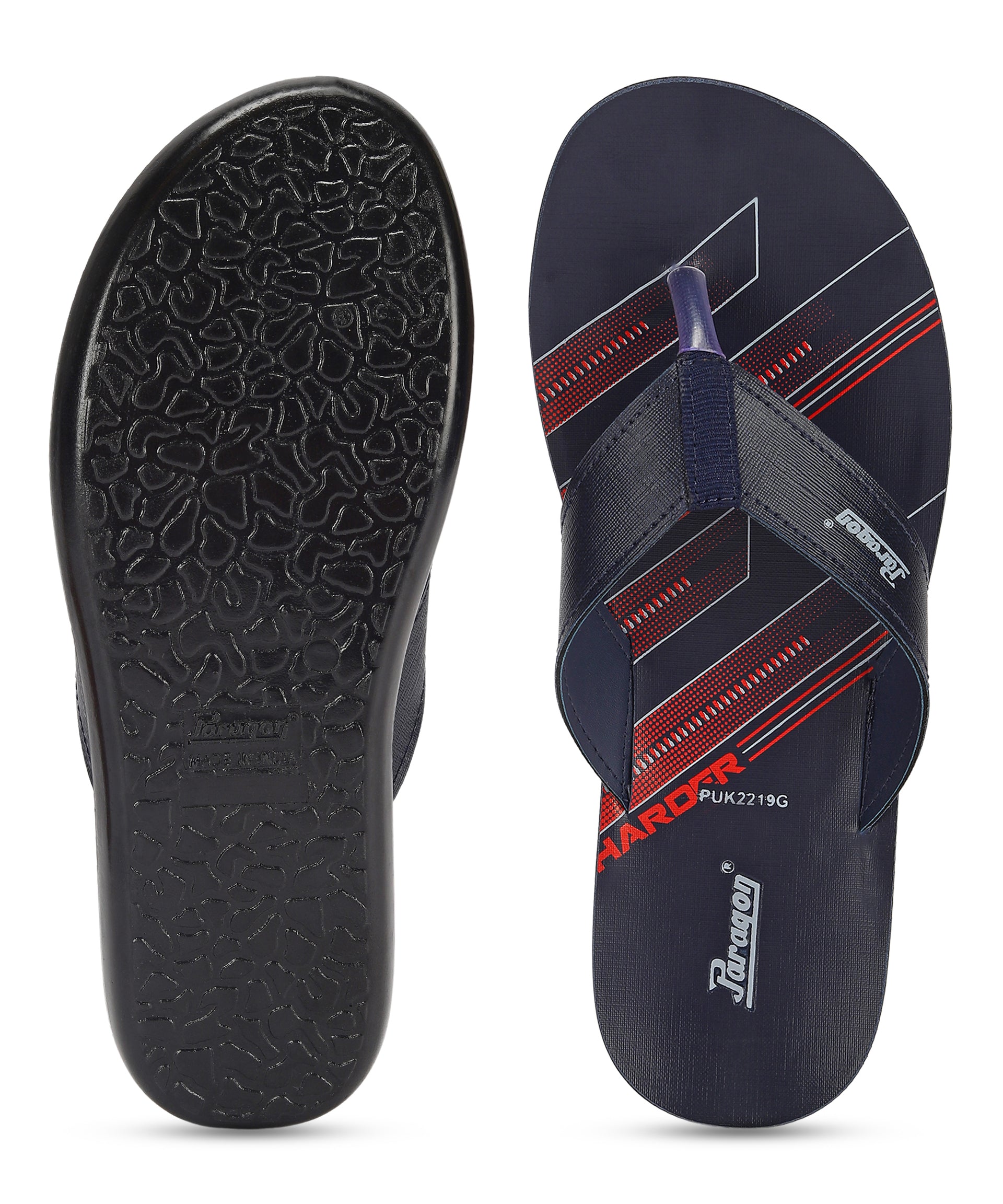 Paragon  PUK2219G Men Stylish Lightweight Flipflops | Casual &amp; Comfortable Daily-wear Slippers for Indoor &amp; Outdoor | For Everyday Use