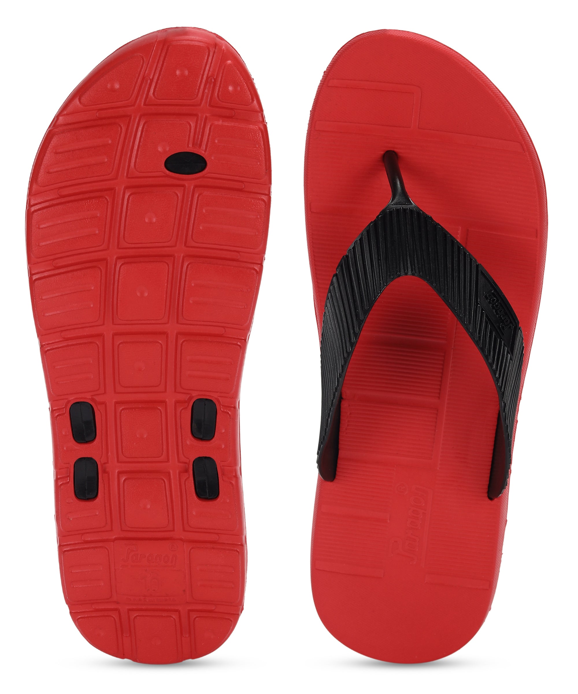 Red on sale mens slippers