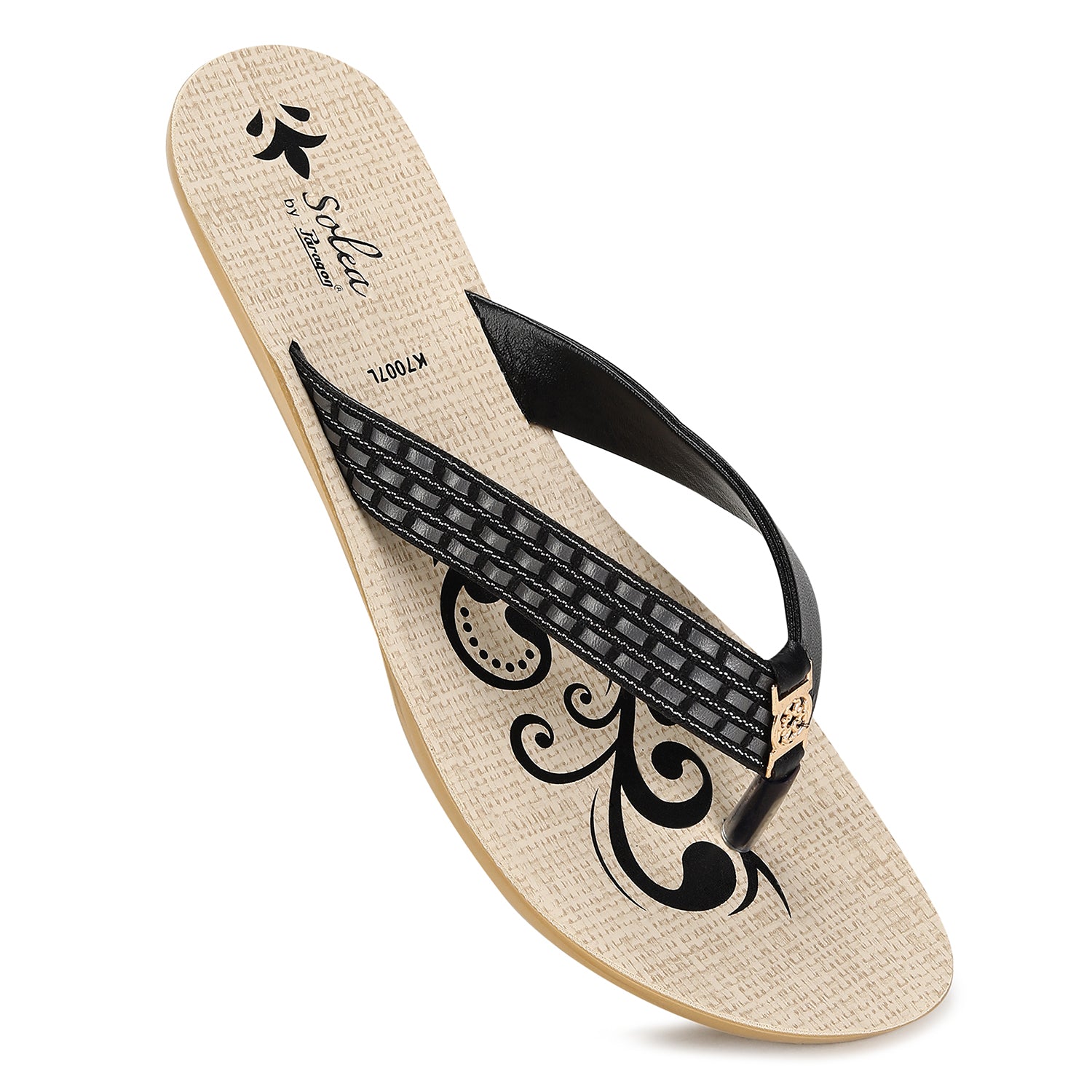 Paragon  PUK7007L Women Sandals | Casual &amp; Formal Sandals | Stylish, Comfortable &amp; Durable | For Daily &amp; Occasion Wear