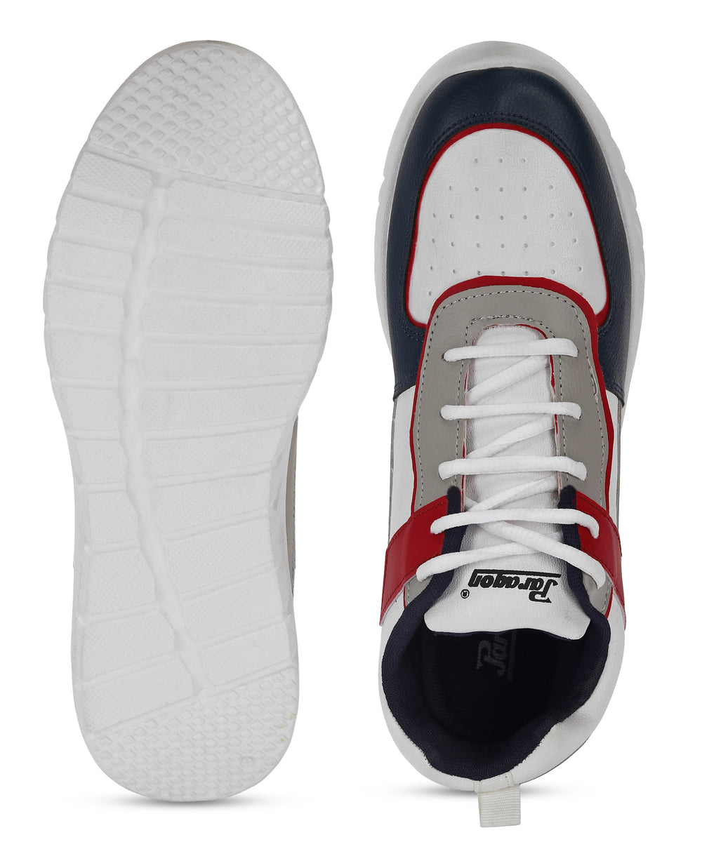 Paragon K1022G Men Casual Shoes | Stylish Walking Outdoor Shoes for Everyday Wear | Smart &amp; Trendy Design  | Comfortable Cushioned Soles White