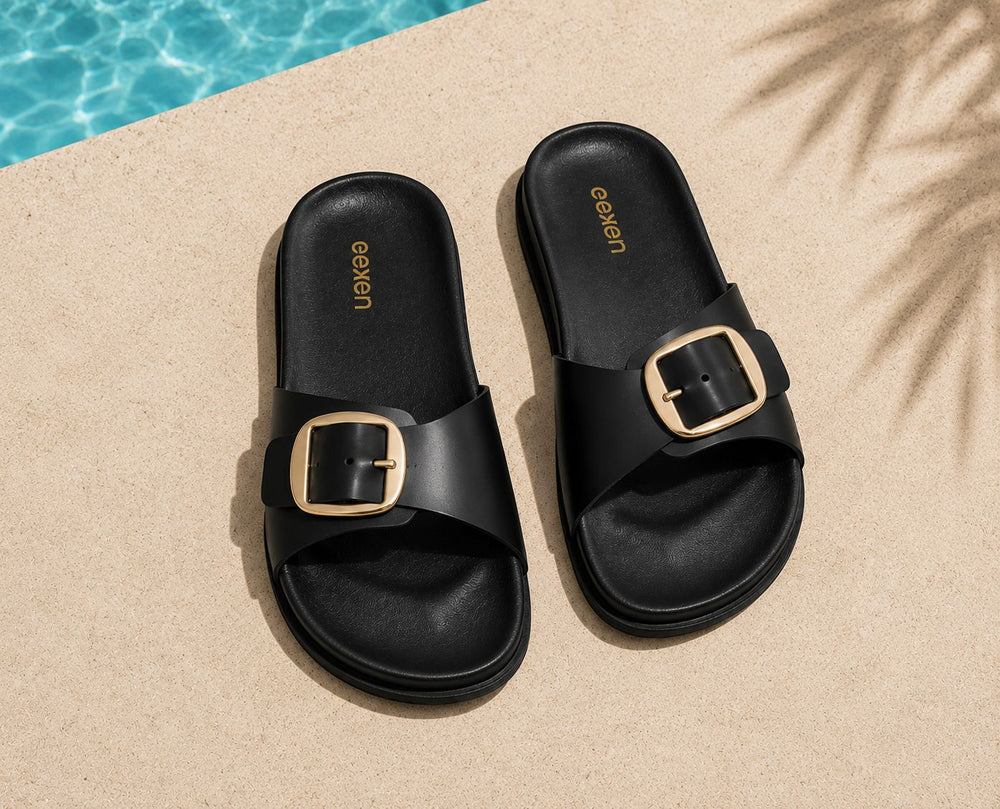 Paragon EPULI6166 Women Casual Sandal Black
