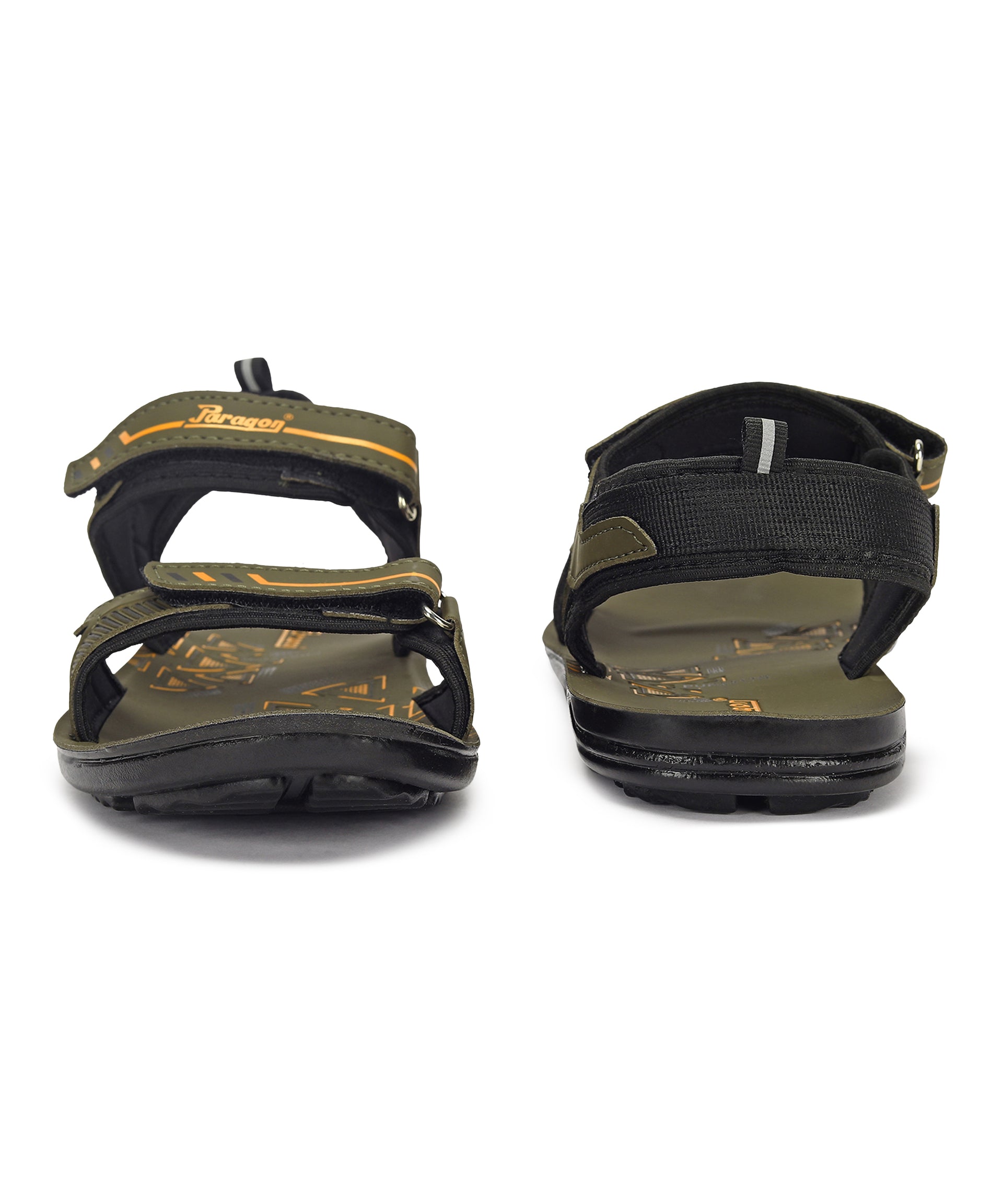 Paragon PUK2217G Men Stylish Velcro Sandals | Comfortable Sporty Sandals for Daily Outdoor Use | Casual Athletic Sandals with Cushioned Soles