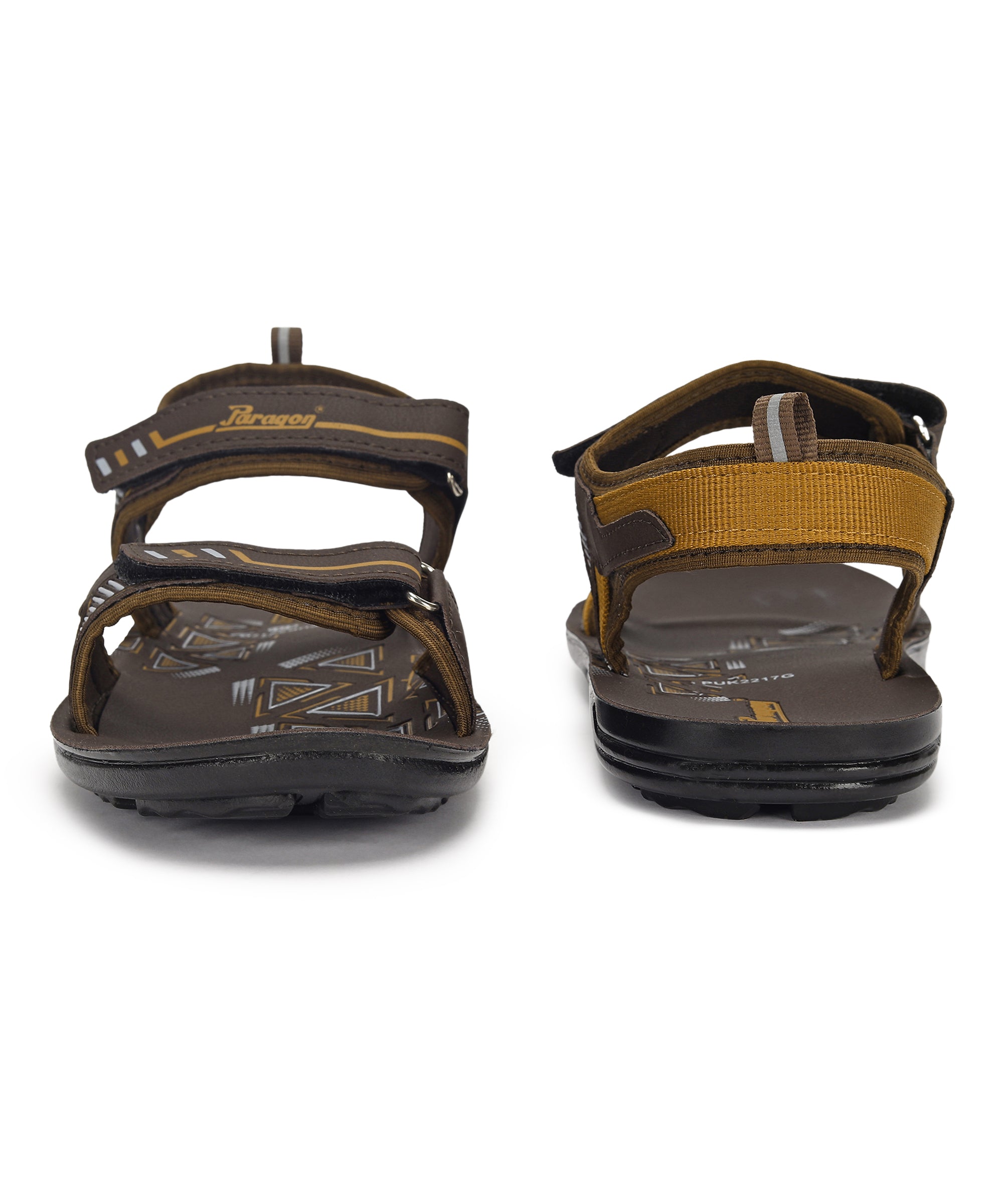Paragon PUK2217G Men Stylish Velcro Sandals | Comfortable Sporty Sandals for Daily Outdoor Use | Casual Athletic Sandals with Cushioned Soles