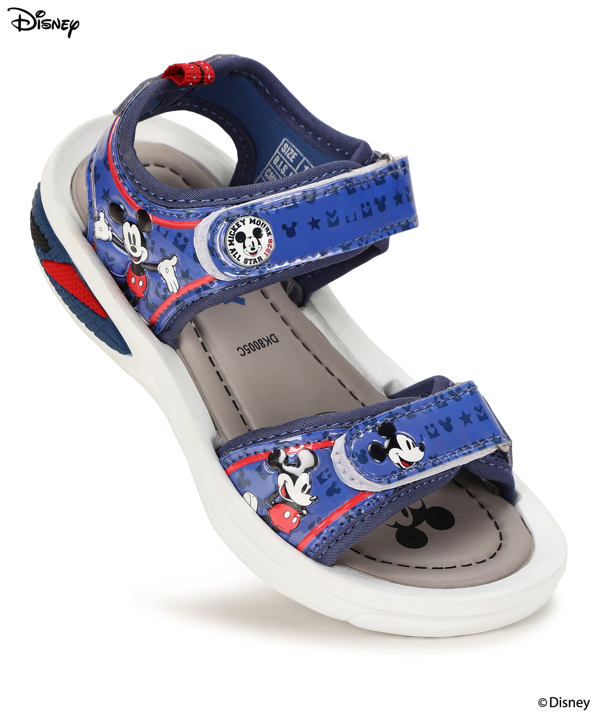 Disney Mickey Mouse DK8005K Kids Sandals Durable, Cushioned Insoles | Lightweight Everyday Casual Sandals for Kids Ideal for Outdoor Use