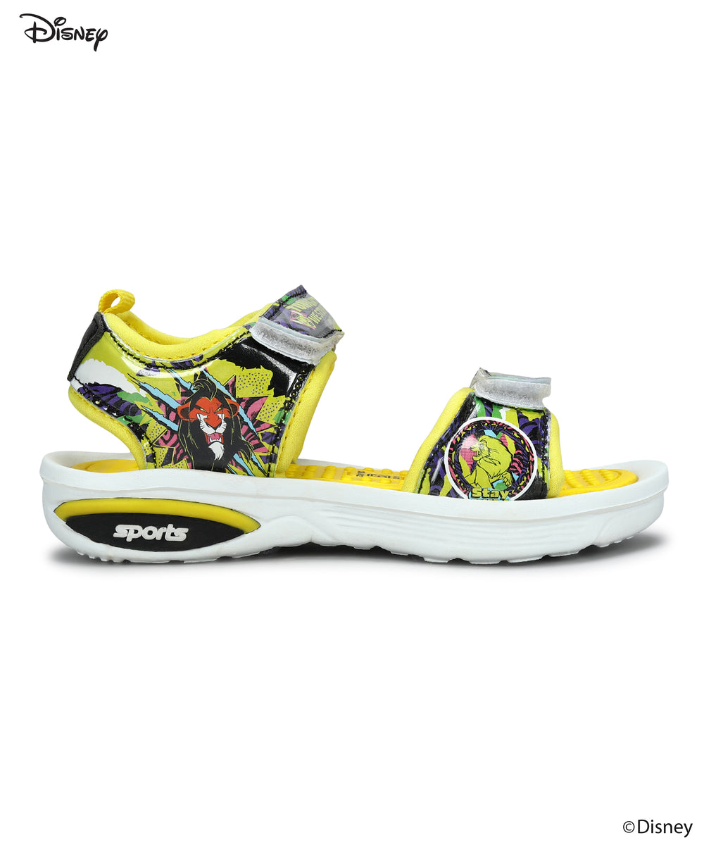 Paragon DK8016C Disney Kid's Yellow Velcro Sandals | Comfortable Sole | Trendy &amp; fit for daily use