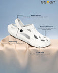 Paragon Eeken Men Casual Clogs Comfortable Ankle Strap for Daily Outdoor Wear