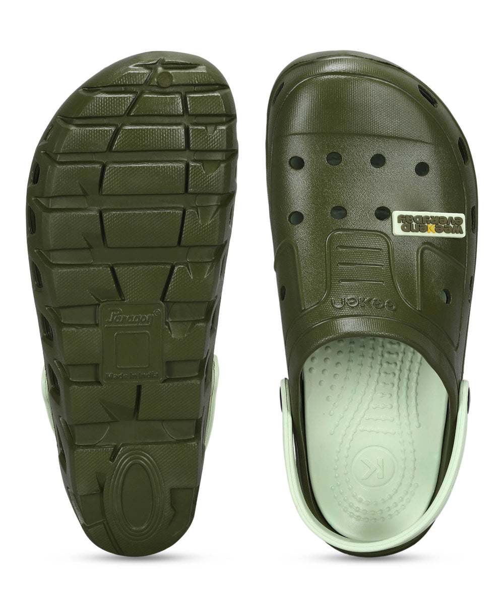 Men's Slip-on Pastel Green Sandals for Men | Comfortable Sole &amp; Durable