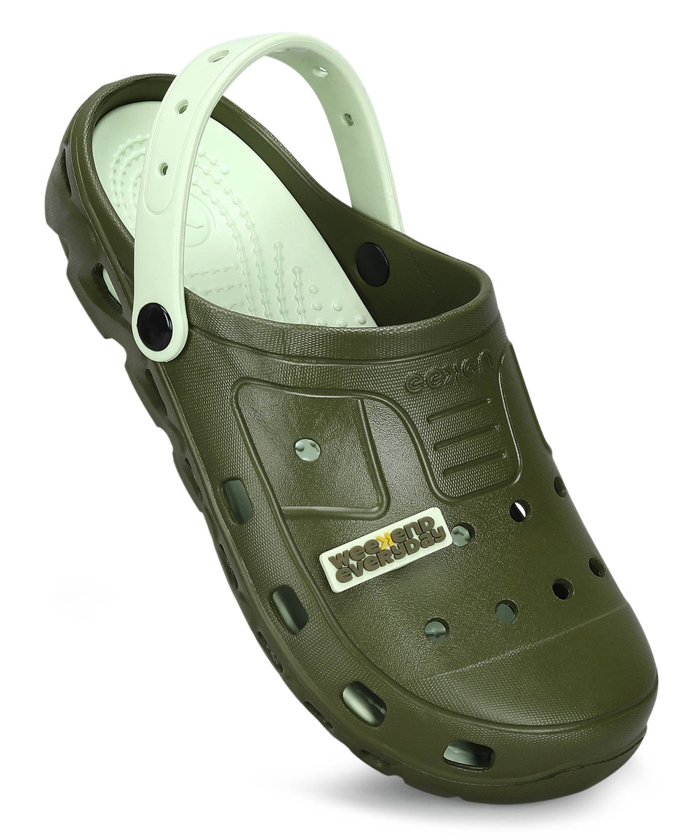 Men's Slip-on Pastel Green Sandals for Men | Comfortable Sole &amp; Durable