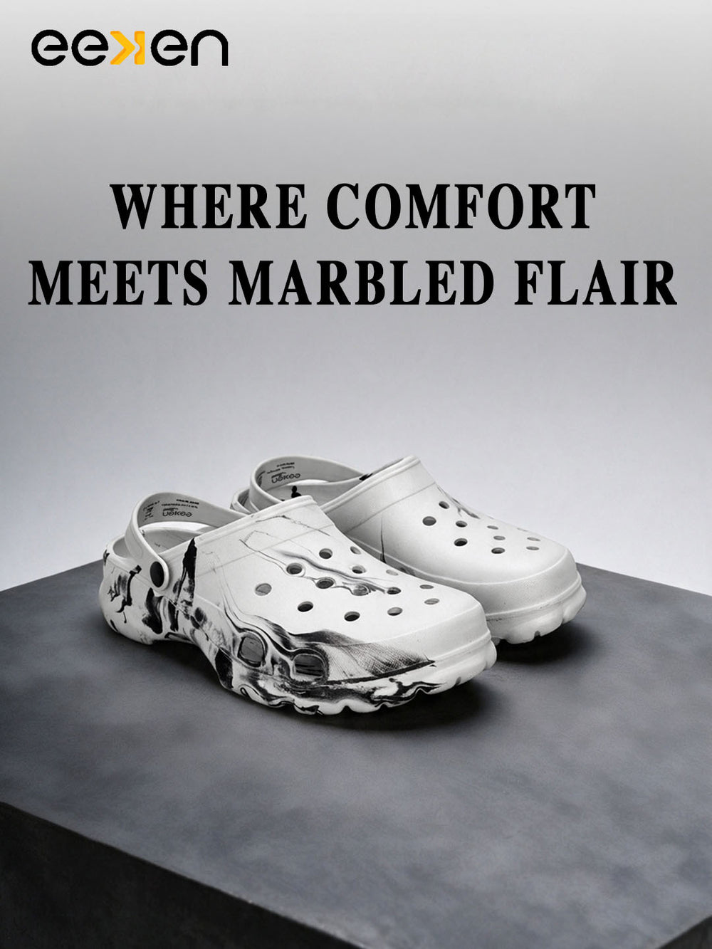 Eeken Men Clogs Comfortable Lightweight Back Strap for Daily and Outdoor Use