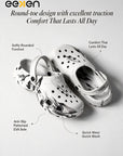 Eeken Men Clogs Comfortable Lightweight Back Strap for Daily and Outdoor Use
