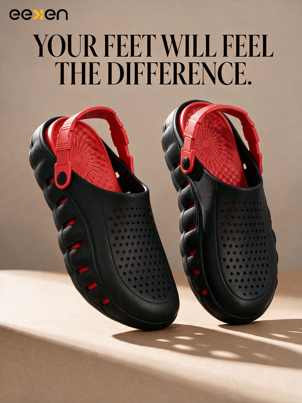 Eeken Men Clogs Water Resistant Comfortable with Back Strap for Daily and Outdoor Use