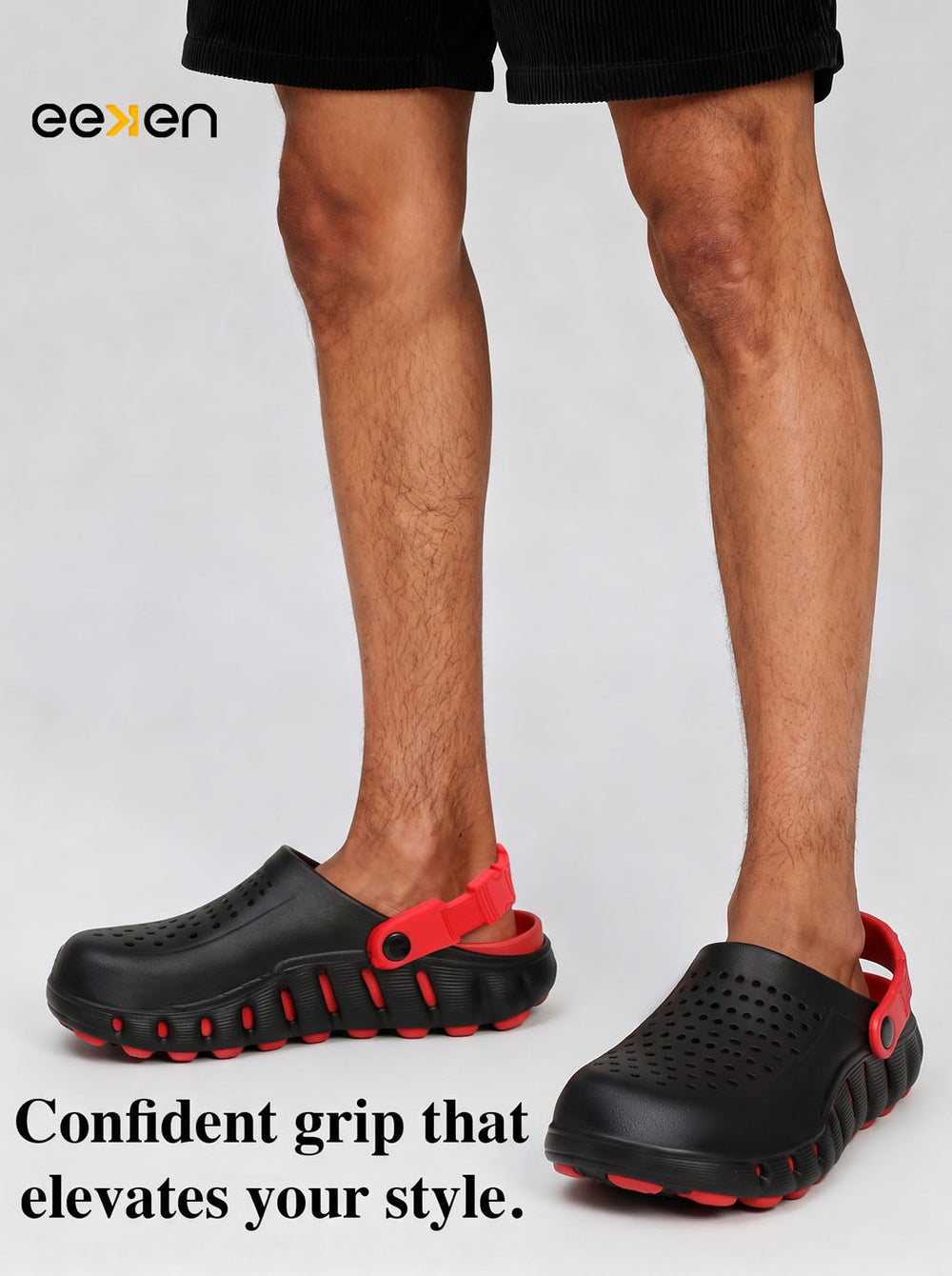 Eeken Men Clogs Water Resistant Comfortable with Back Strap for Daily and Outdoor Use