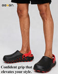 Eeken Men Clogs Water Resistant Comfortable with Back Strap for Daily and Outdoor Use