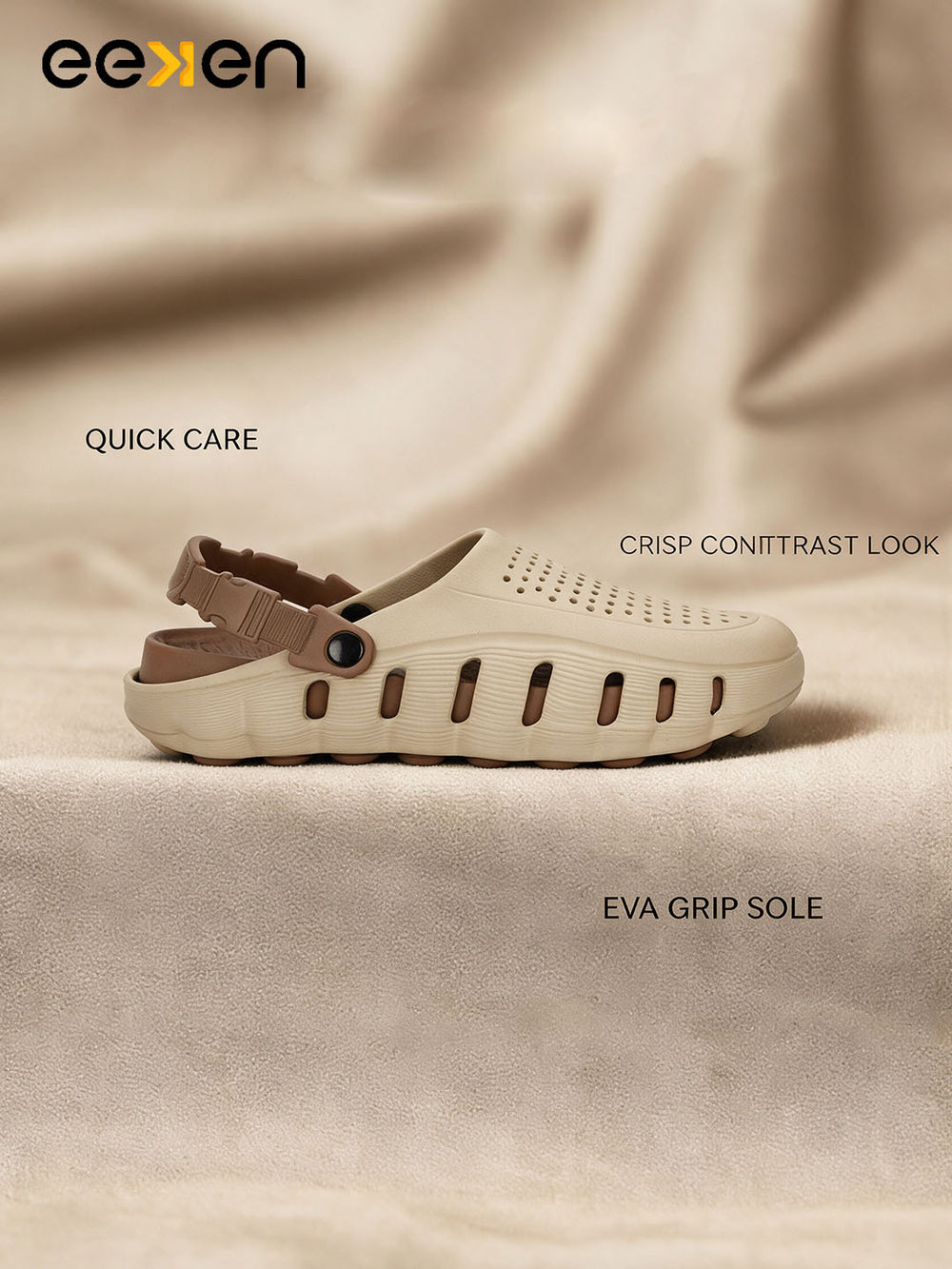 Eeken Men Clogs Water Resistant Comfortable with Back Strap for Daily and Outdoor Use