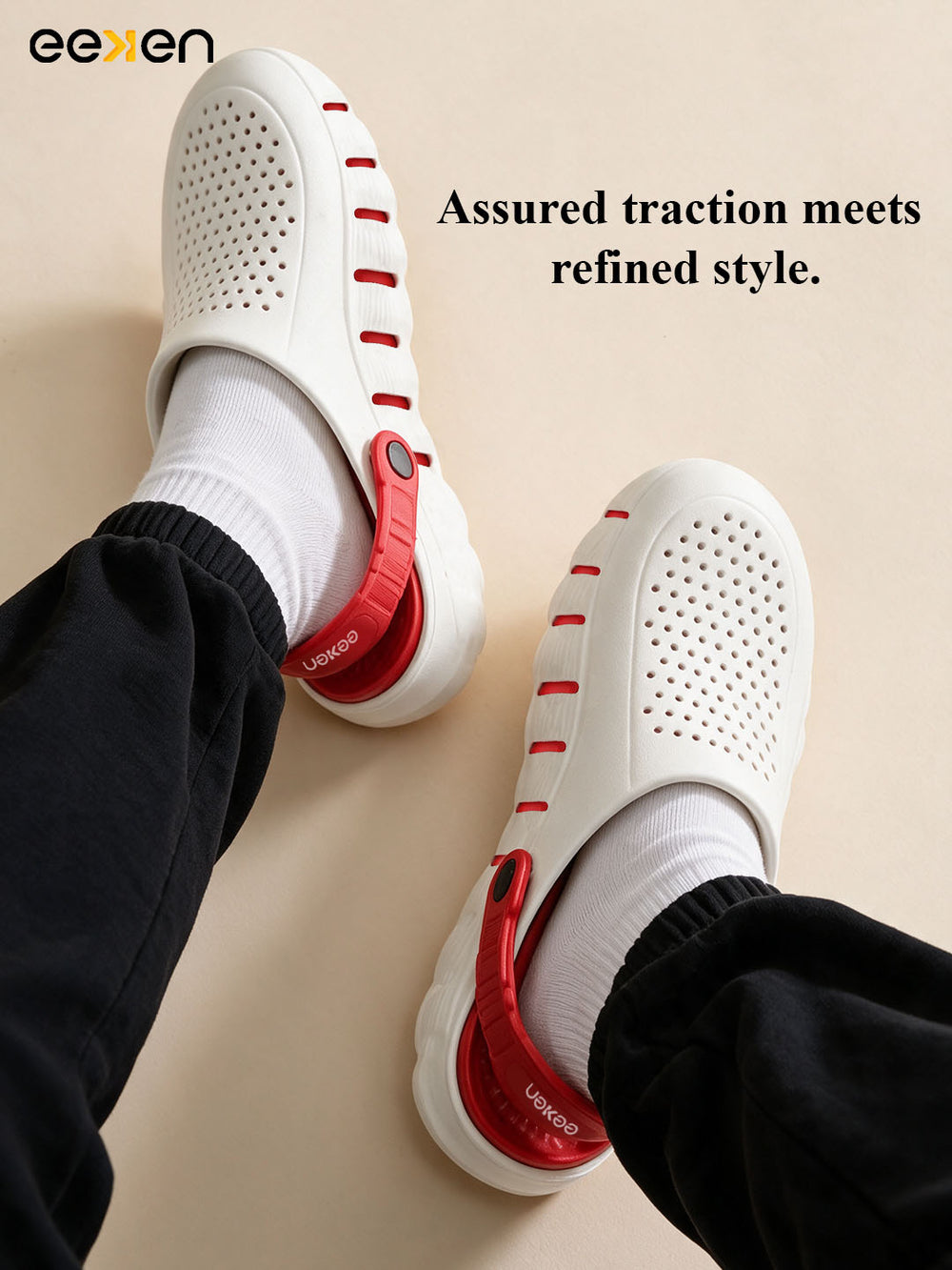 Eeken Men Clogs Water Resistant Comfortable with Back Strap for Daily and Outdoor Use