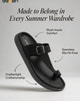 Eeken Men Sandals Lightweight Slip On Toe Posts All day Comfort
