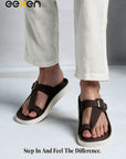 Eeken Men Sandals Lightweight Slip On Toe Posts All day Comfort