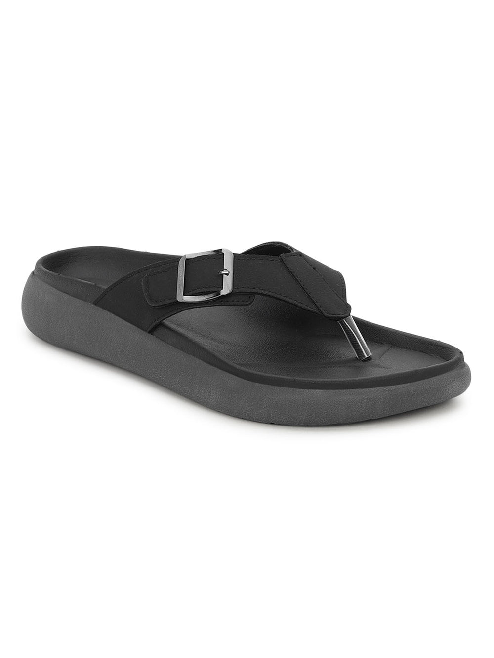 Eeken Men Sandals with Buckle Strap Lightweight Comfortable Slip On For Casual Daily Outdoor Use