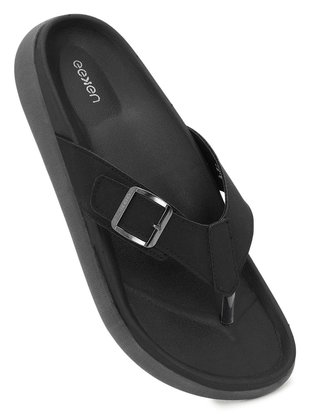 Eeken Men Sandals with Buckle Strap Lightweight Comfortable Slip On For Casual Daily Outdoor Use