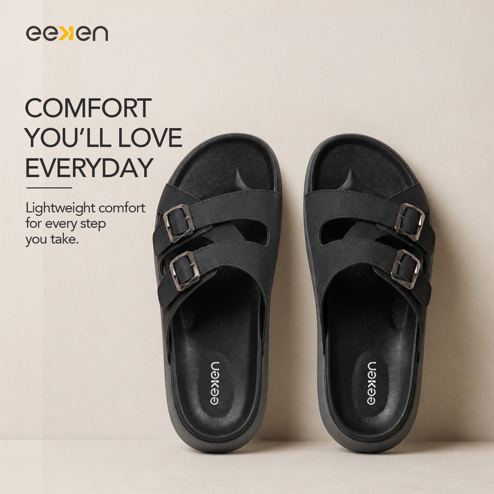 Paragon Men's Casual Sandals | Adjustable Buckle | Comfy Sole