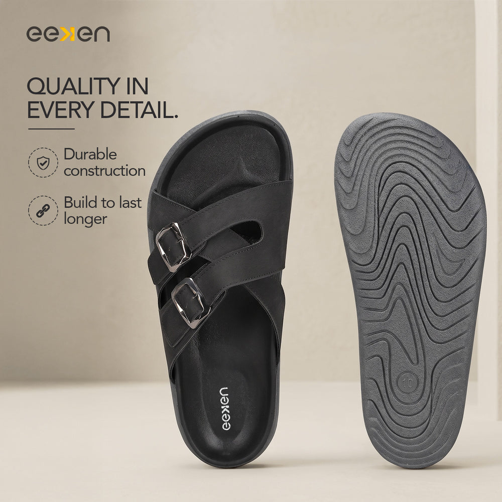 Paragon Men's Casual Sandals | Adjustable Buckle | Comfy Sole