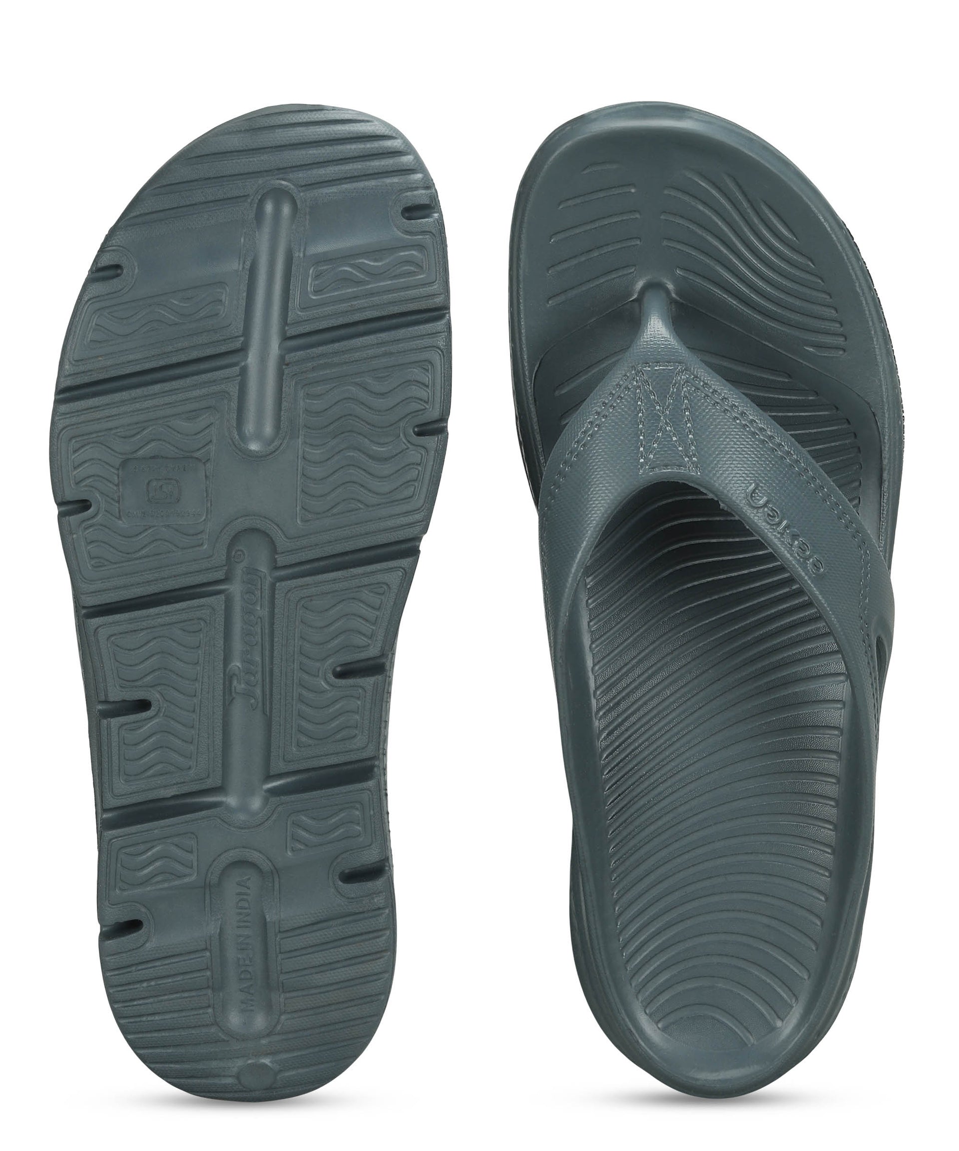Paragon Men's Lightweight &amp; Light Grey Flip Flops for Everyday Use