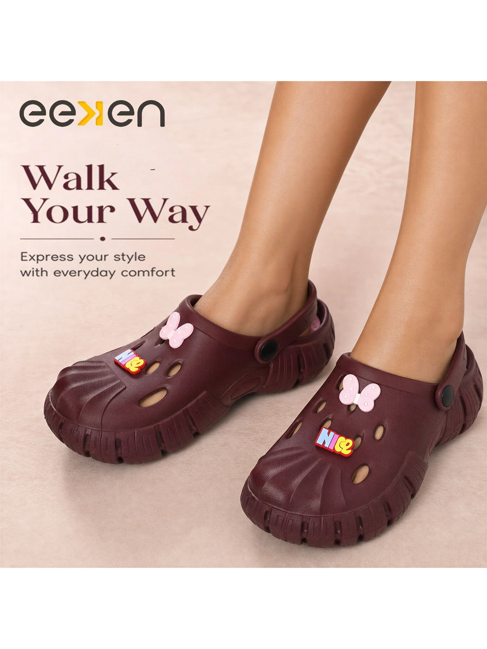 Paragon Eeken Women Casual Comfortable Ventilated Clogs for Daily Outdoor Wear