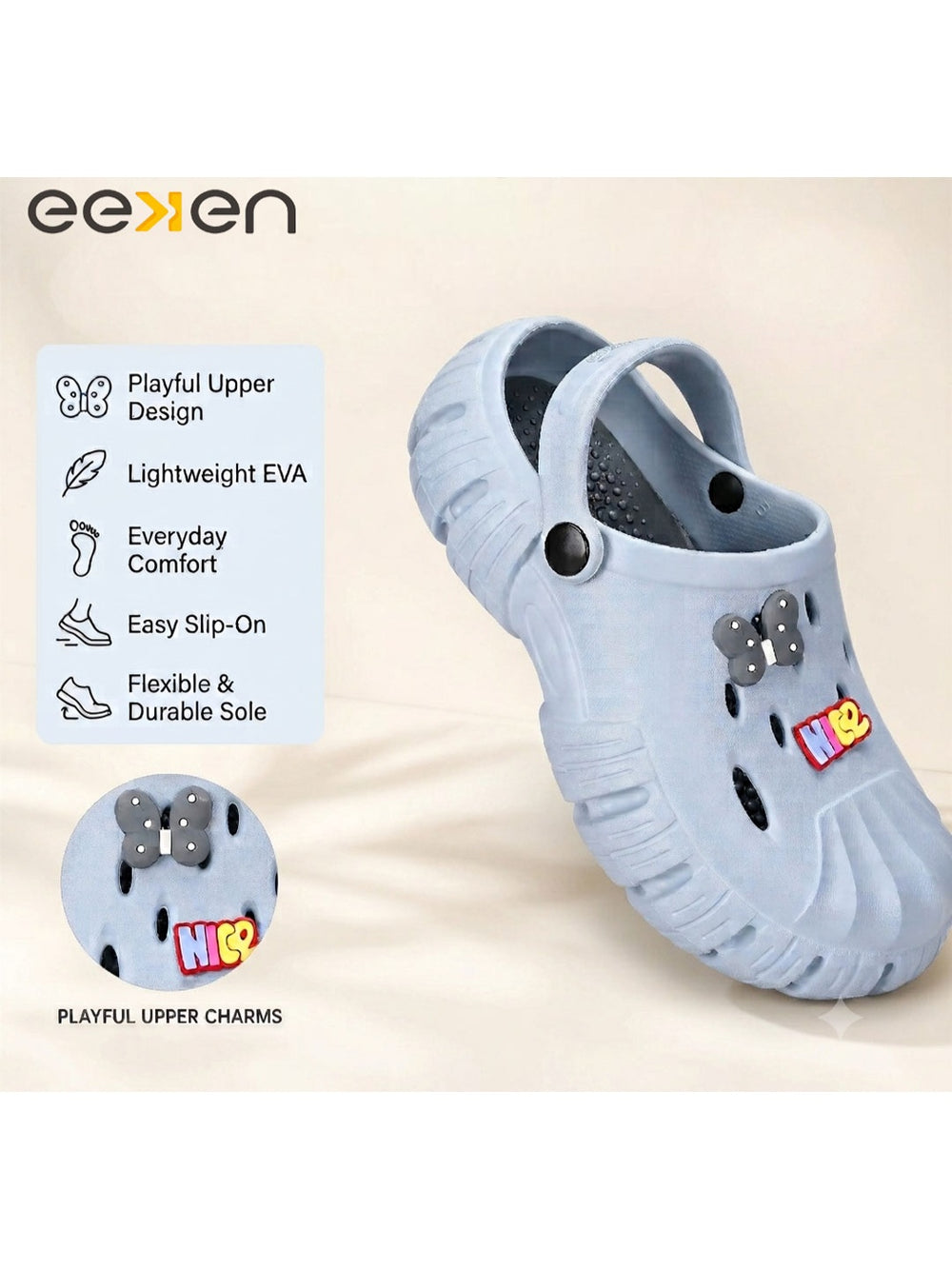 Paragon Eeken Women Casual Comfortable Ventilated Clogs for Daily Outdoor Wear
