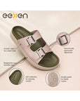 Paragon Eeken Women Casual Comfortable Buckle Slip on Sandals for Outdoor Wear
