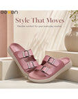 Paragon Eeken Women Casual Comfortable Buckle Slip on Sandals for Outdoor Wear