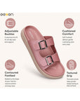 Paragon Eeken Women Casual Comfortable Buckle Slip on Sandals for Outdoor Wear