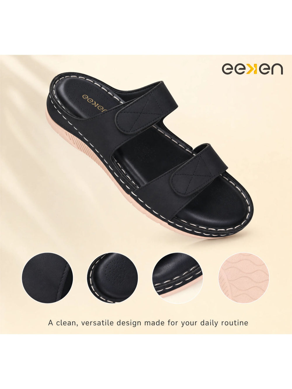 Paragon Eeken Women Casual Comfortable Velcro Strap Sandals for Outdoor Wear