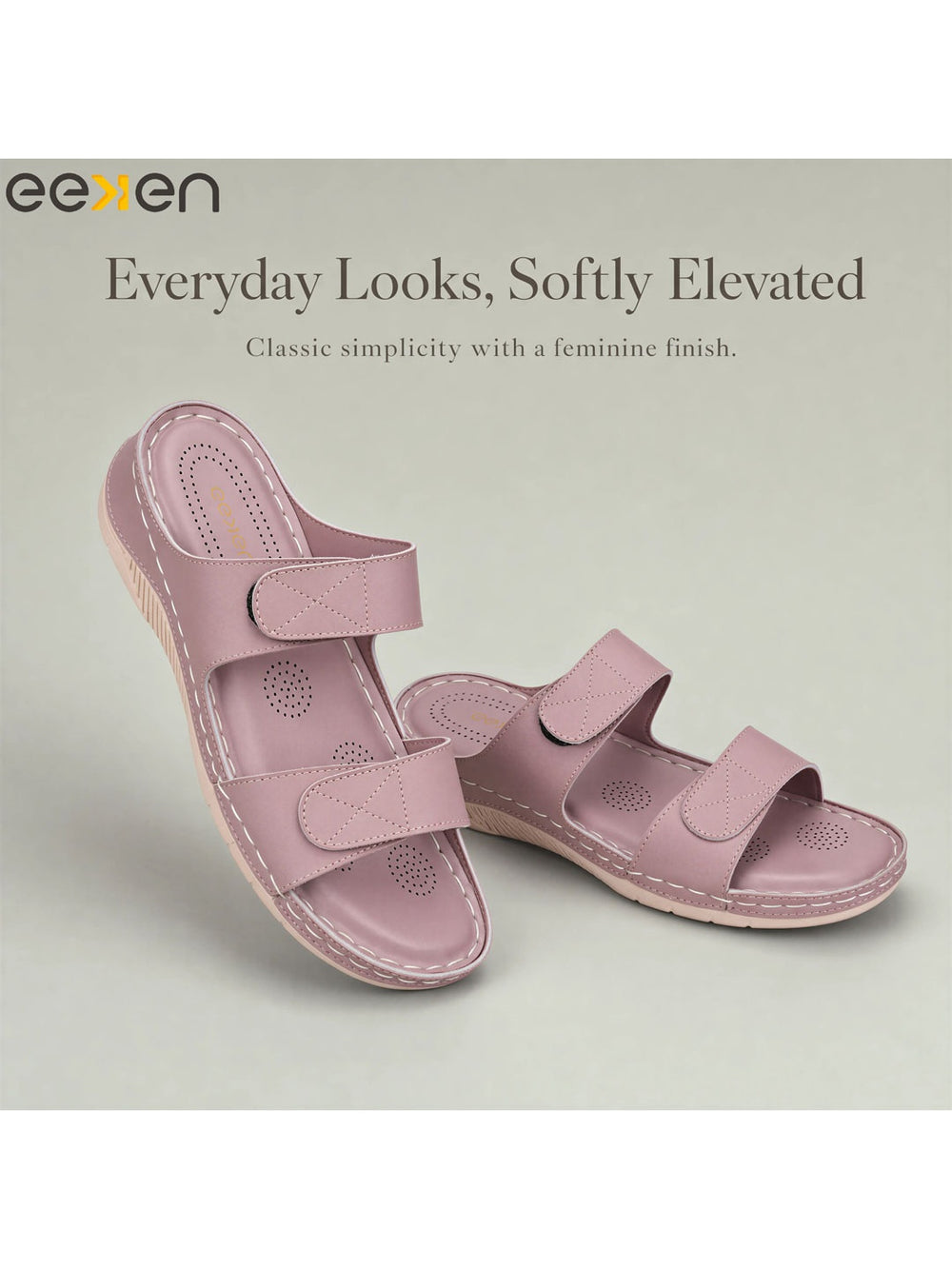 Paragon Eeken Women Casual Comfortable Velcro Strap Sandals for Outdoor Wear