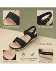 Paragon Eeken Women Casual Comfortable Adjustable Strap Sandals for Walking