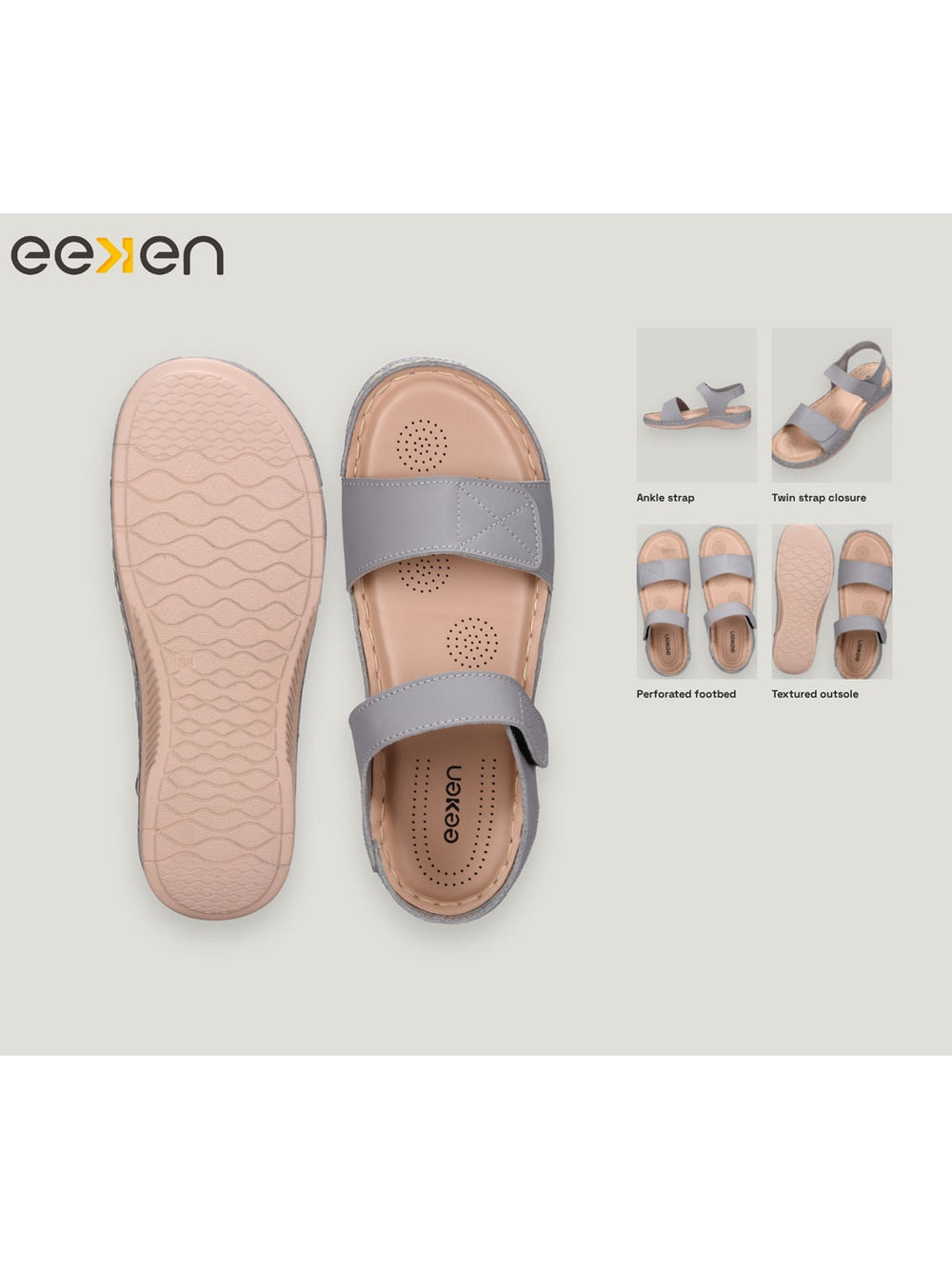 Paragon Eeken Women Casual Comfortable Adjustable Strap Sandals for Walking