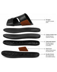 Paragon Eeken Men Casual Comfortable Two Strap Slip on Sandals for Daily Wear
