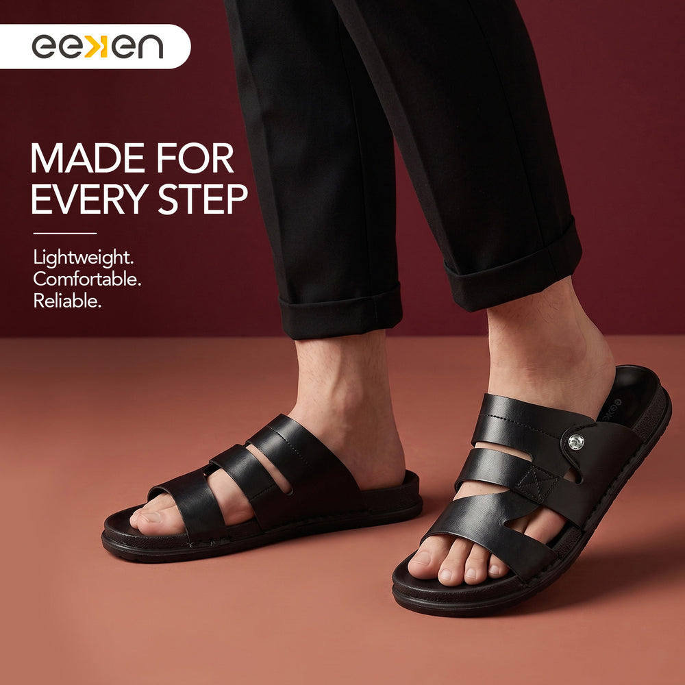 Paragon Men's Casual Sandals | Soft Cushion Sole | Light &amp; Flexible