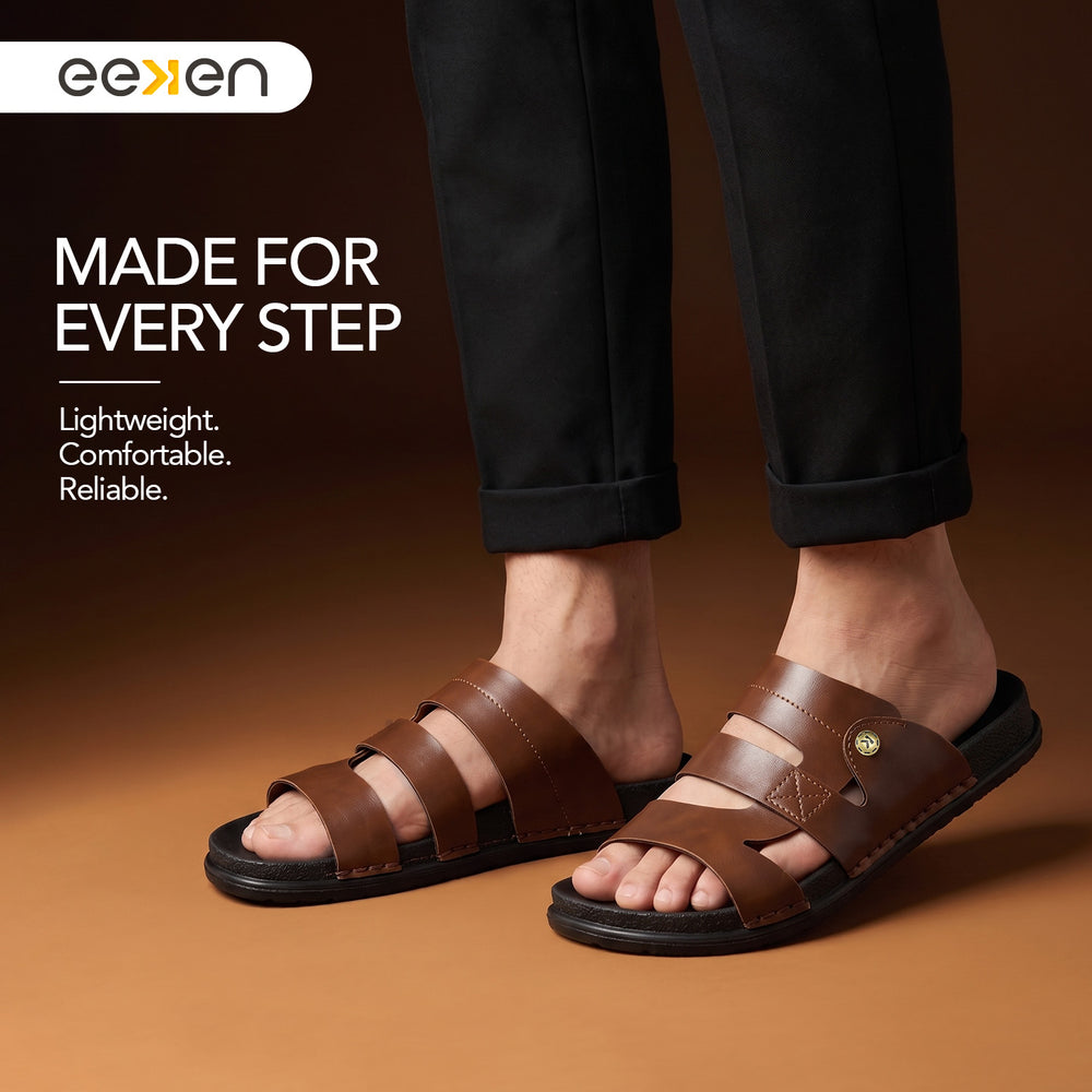 Paragon Men's Casual Sandals | Soft Cushion Sole | Light &amp; Flexible