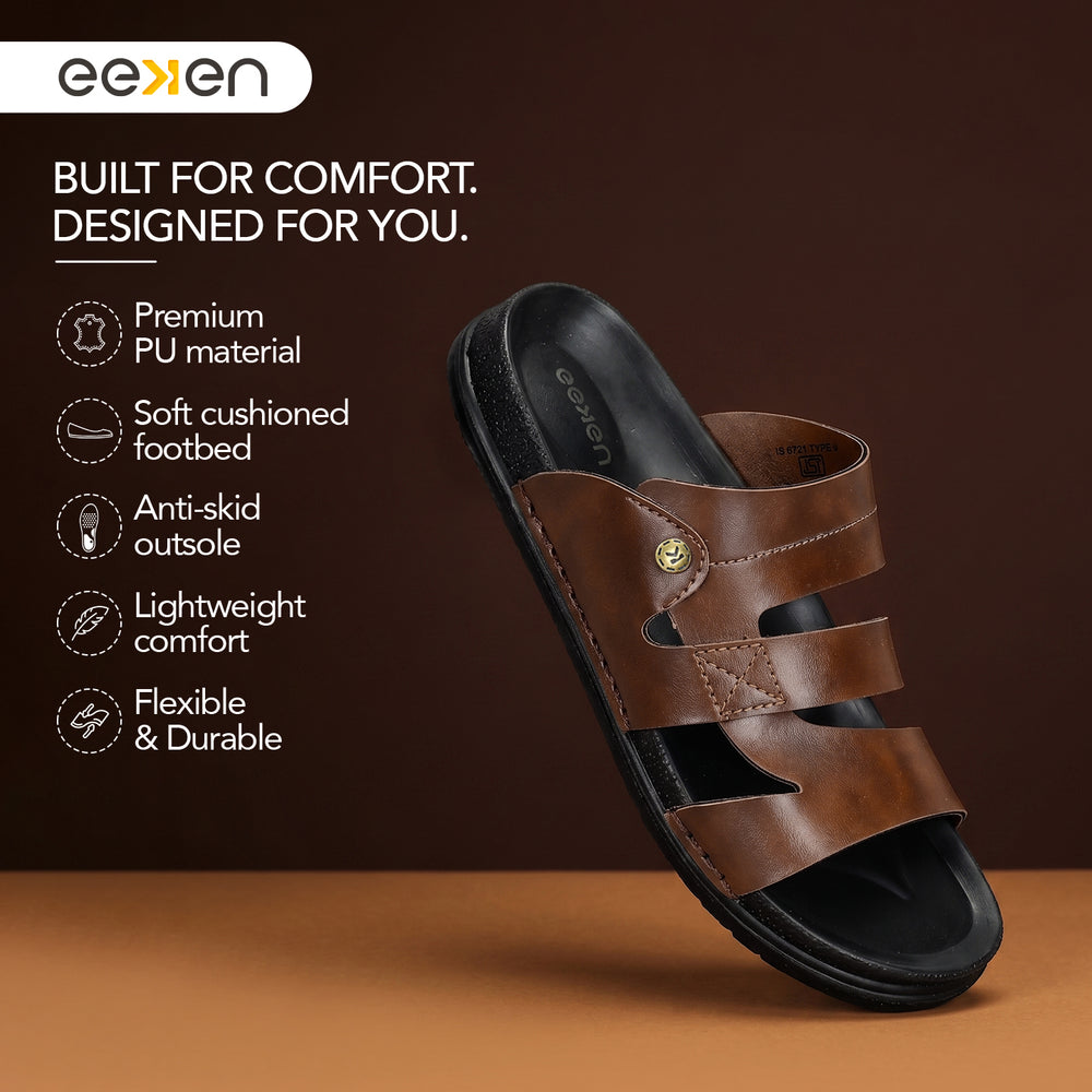 Paragon Men's Casual Sandals | Soft Cushion Sole | Light &amp; Flexible