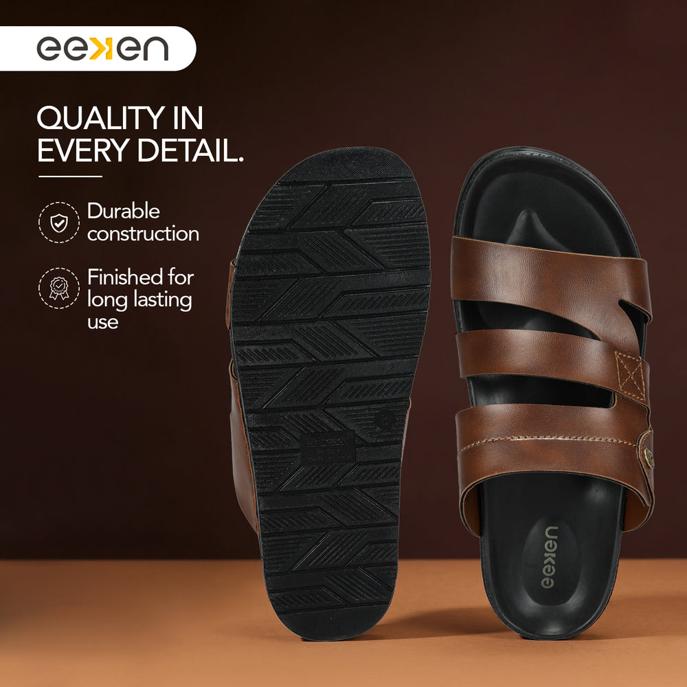 Paragon Men's Casual Sandals | Soft Cushion Sole | Light &amp; Flexible