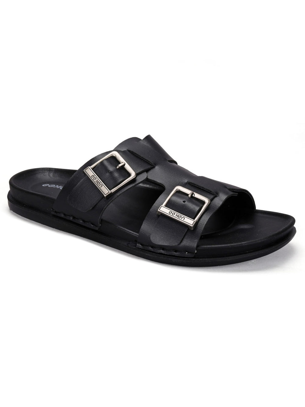 Paragon Eeken Men Casual Comfortable Double Buckle Slip on Sandals for Daily Wear