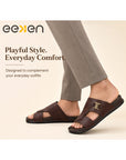 Paragon Eeken Men Casual Comfortable Buckle Slip on Sandals for Daily Outdoor Wear