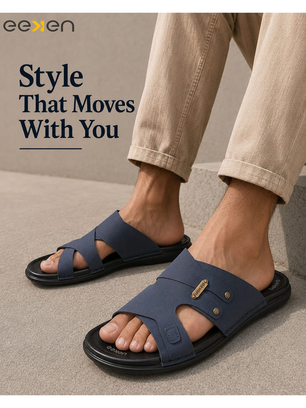 Paragon Eeken Men Casual Comfortable Toe Ring Sandals for Daily Outdoor Wear