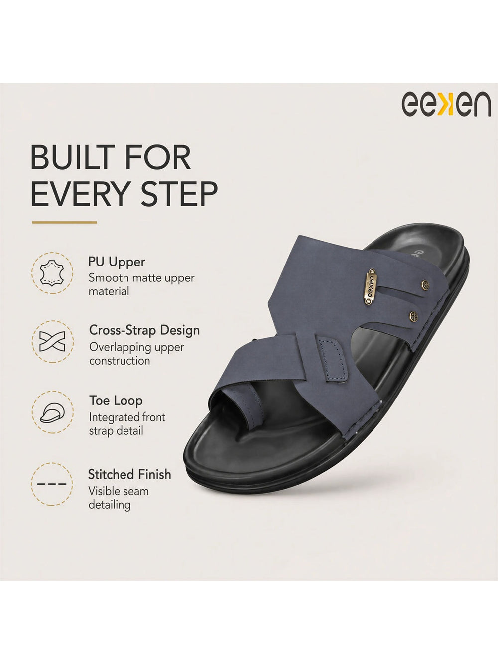 Paragon Eeken Men Casual Comfortable Toe Ring Sandals for Daily Outdoor Wear