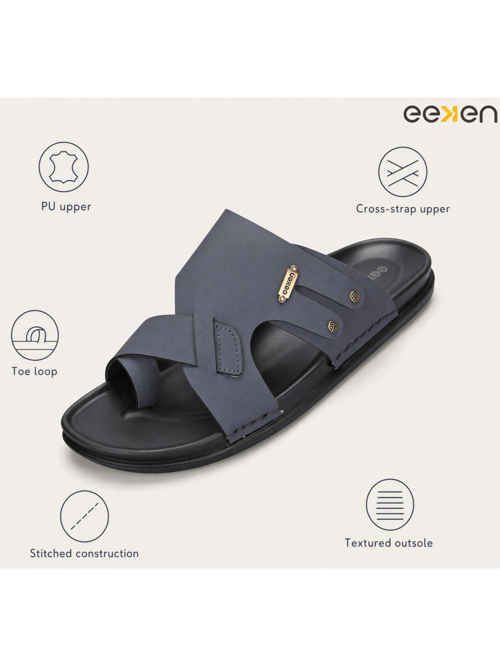 Paragon Eeken Men Casual Comfortable Toe Ring Sandals for Daily Outdoor Wear